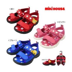 定価4900円+税をSALE　ミキハウス（夏物）mikihouse　ジャージ素材キッズサンダル19ｃ...