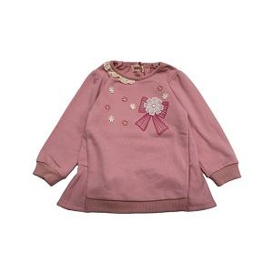 スーリー　Souris　可愛いリボンとお花　トレーナー　80ｃｍ　95ｃｍ　110ｃｍ　120ｃｍ　...