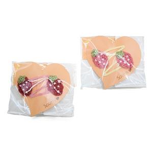スーリー Souris いちごピン留め２個セット 髪飾り 日本製