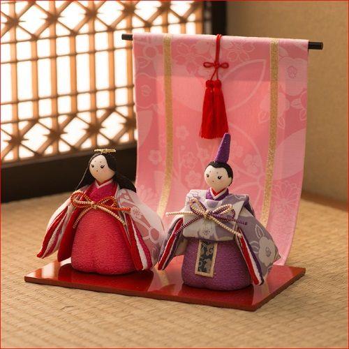 雛人形 ひな人形 コンパクト おしゃれ お雛様 雛 ちりめん ふっくら立姿雛 人気 モダン かわいい...