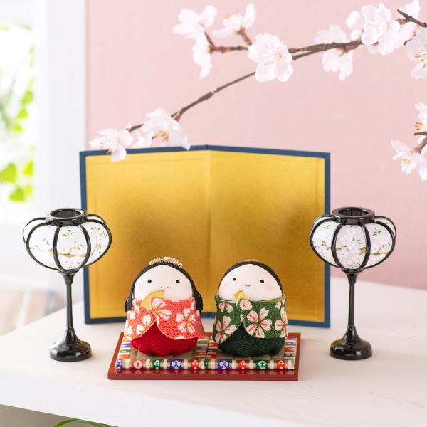 P5倍 12/1 正午まで 雛人形 ひな人形 コンパクト おしゃれ お雛様 雛 ちりめん オリジナル...