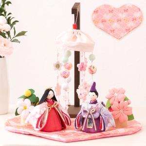 タペストリー 桃の節句 雛人形 お雛様(雛祭り・節句）桜とお雛様