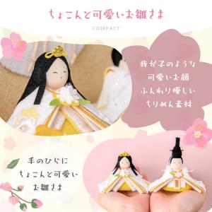 新作 雛人形 コンパクト 2026年 お雛様 ...の詳細画像3
