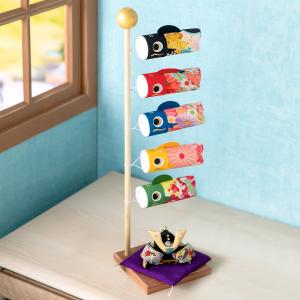 五月人形用 三品揃（軍扇 陣太鼓 陣笠）富士山水 20号 敷物セット 端午