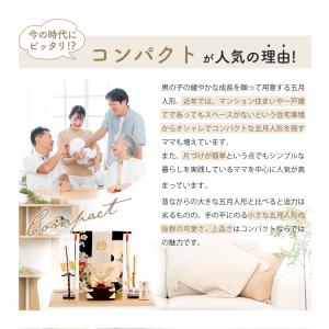 五月人形 兜 コンパクト こいのぼり ちりめん...の詳細画像5