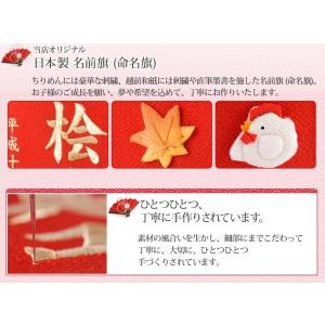 赤 命名紙 送料無料 雛人形 ひな祭り 大 N Glr 出産準備赤ちゃんまーけっと 刺繍 ちりめん 名前旗 ちりめん 刺繍 ひな人形 女の子