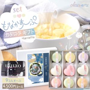 新商品 出産内祝い 名入れ もなか 最中スープ カタログギフトセット uluao(ウルアオ) ハリエット ギフト 内祝い モナカ 9個入り