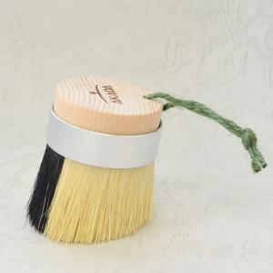 赤田刷毛工業 AKADA Kitchen 2種の毛と斜めカットで隅まできれいキッチンブラシ 豚毛/パキン（植物繊維） 東濃ひのき