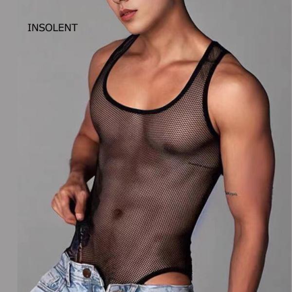 LOVE MESH BODY 情熱 セクシーメッシュ ジム 夜 クラブ スーツ ファッション 高弾性...