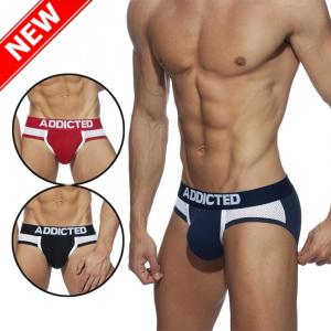 ADDICTED/アディクティッド メンズ インナー パンツ アンダーウェア スポーツメッシュボトムブリーフCOMBI MESH BRIEF ad845｜akahimensfashion