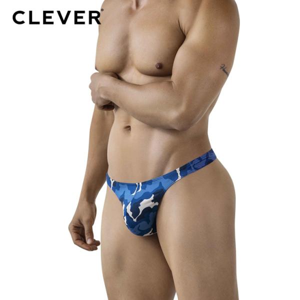 ALMERIA THONG CLEVER メンズ Tバック 迷彩柄 セクシー 極細ストリング 超ロー...