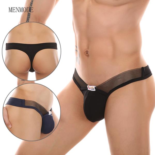 CLEAR RUBBER THONG ファッション 男性 ビキニ 柔らか生地 ベルト透明ゴム カッコ...