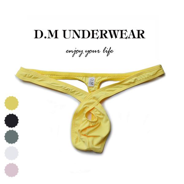 人気商品 DM/NEW Hollow Thong ファッション メンズ インナー ローライズ 穴 通...