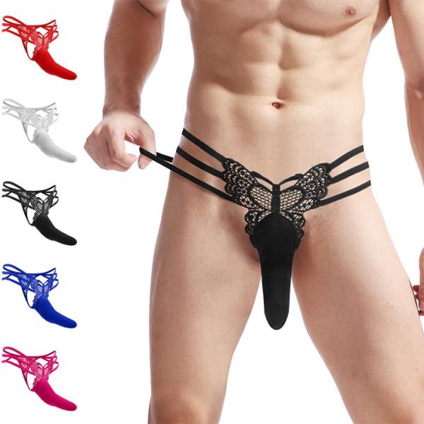 Butterfly UP T-Back ファッション レース素材 メンズ Tバック 通気性 速乾性 ...