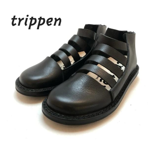 2026春夏新入荷 trippen トリッペン SKIPPER-WAW スキッパー BLK-BK ブ...