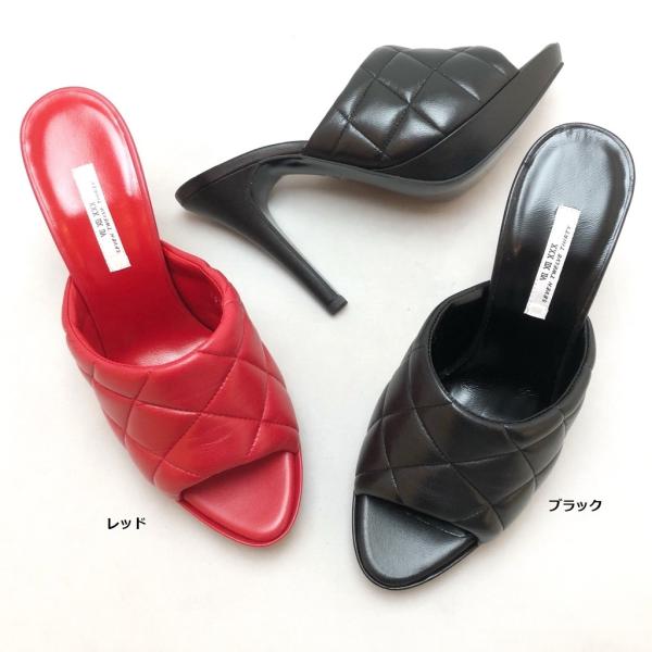 SEVEN TWELVE THIRTY セヴントゥエルヴサーティ ミュール サンダル キルティング ...