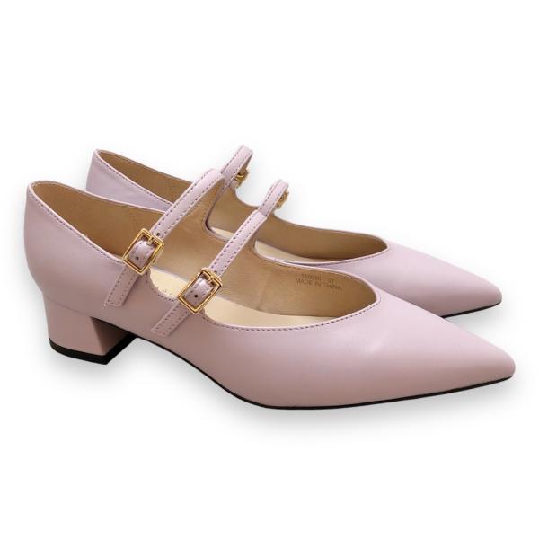 CHIAKI KATAGIRI チアキカタギリ パンプス ストラップ ローヒール 本革 靴 1100...