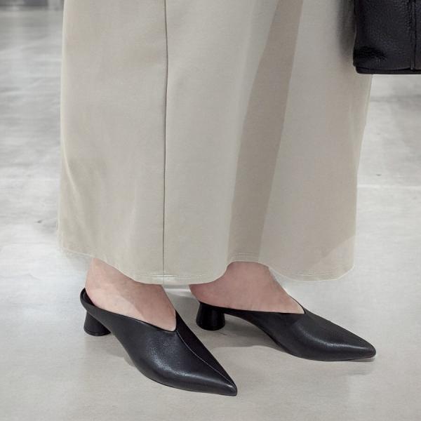 CHIAKI KATAGIRI チアキカタギリ ミュール ポインテッド 前つまり 靴 110128 ...