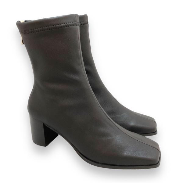 CHIAKI KATAGIRI チアキカタギリ ショート ブーツ 本革 ストレッチ 靴 130010...