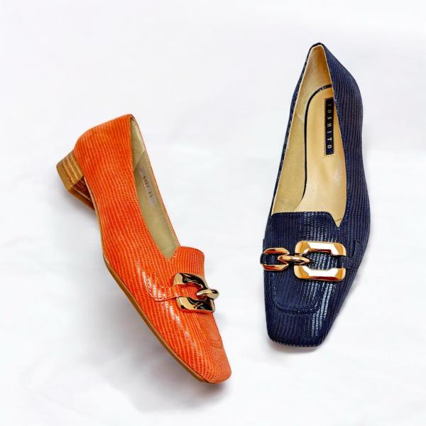 YOSHITO ヨシト ローファー ローヒール シューズ パンプス 本革 靴 9407