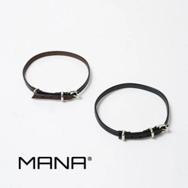2025秋冬新作 MANA マナ レザー チョーカー アクセサリー Leather choker 5...