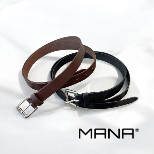 2026春夏新入荷 MANA マナ ドロップ ロング ベルト Drop long belt 本革 レ...