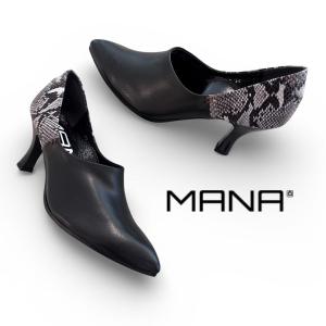 MANA（マナ） サンダル ミュール カットオープンミュール レディース