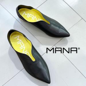MANA（マナ） 2026春夏新入荷 ブーティー パンプス コンビ パイソン 深