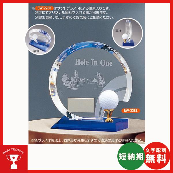 ホールインワン記念　ホールインワントロフィー　BW2288：ホールインワンの記念ボールを飾れる記念品...