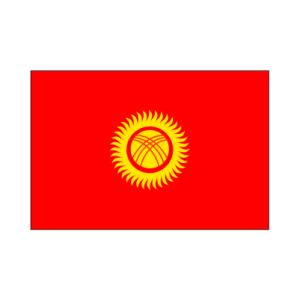 キルギス卓上旗