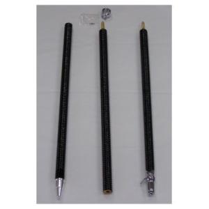 旗棒・旗用トランク・三脚　セット　黒塗千段巻棒・金ネジ式　中古品 旗棒・旗用トランク・三脚 セット 黒塗千段巻棒・金ネジ式