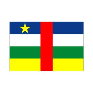 中央アフリカ卓上旗｜akai-tropfy