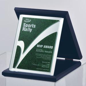 カラー表彰楯 VBS736D：企業表彰・コンテスト・認定書・周年記念・表彰用品にハイセンスで、おしゃれな表彰楯｜akai-tropfy