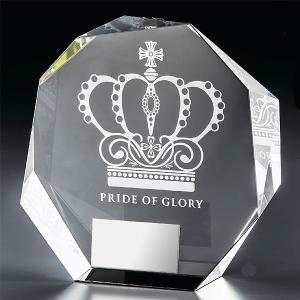 クリスタル楯　VS5256C：社内表彰・企業表彰・周年記念・コンテスト用に高級感あるガラス製トロフィー・クリスタルトロフィー｜akai-tropfy