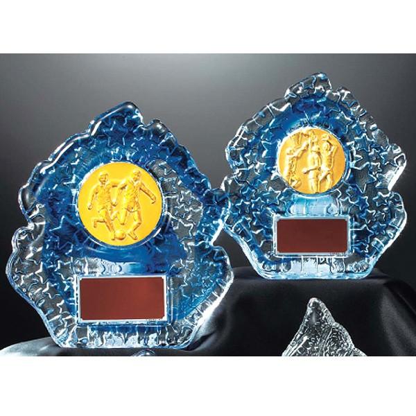 レリーフ交換式クリスタル楯　VSX5534B：社内表彰・企業表彰・周年記念・コンテスト用に高級感ある...