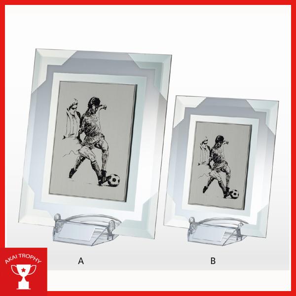 サッカー楯、盾 VSX5562B 文字彫刻無料,記念品楯、優勝楯、卒業記念