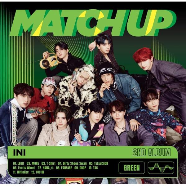 【新品】 MATCH UP GREEN Ver. 通常盤 CD INI 佐賀