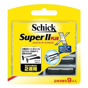 Schick Super II PLUS X 替刃 12個 schick（シック） スーパーII プラスX 2枚刃 替刃 9個入 : ベストワン