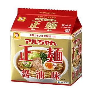 【6個セット】マルちゃん正麺醤油５食【同梱不可】