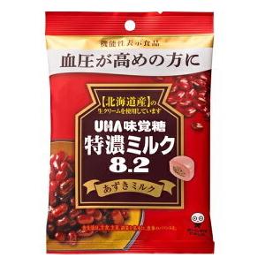 特濃ミルク8.2 味覚糖 機能性表示食品 あずきミルク 93g×4袋セット