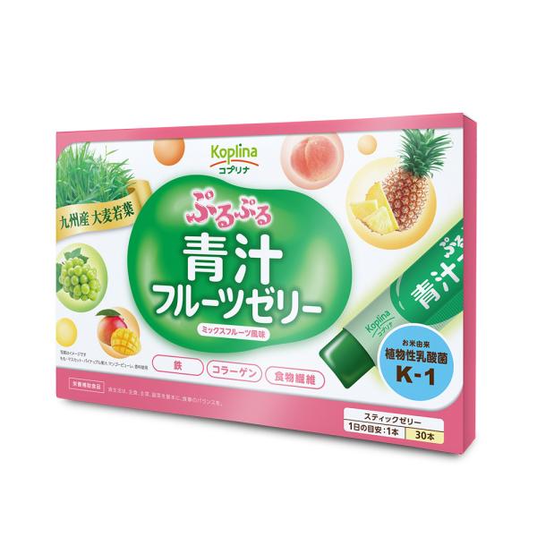 【送料無料】マグナス ぷるぷる青汁フルーツゼリー 450g(15g×30本) スイーツ感覚サプリ【ゼ...