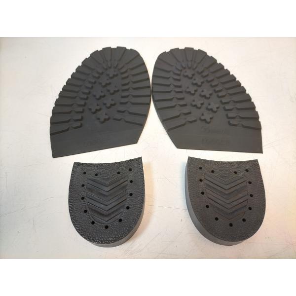 靴修理 dainite loggerハーフソール + vibram 700 ヒール ブーツ修理 レッ...