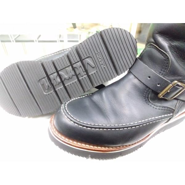 靴修理 ビブラム 9105 白 黒 ブーツ修理 レッドウイング ダナー vibram オールソール ...