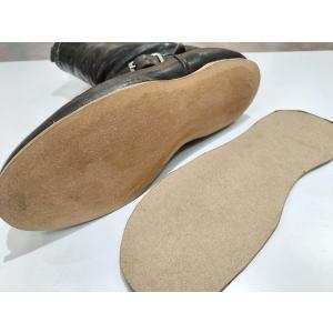 靴修理　ブーツ修理　3ミリ革ミッドソール