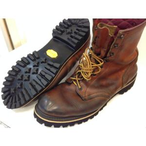 靴修理 ビブラム 132 黒 ブーツ修理 レッドウイング ダナー
