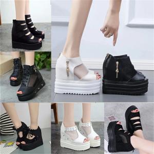 〖軽量〗　♡ウェッジソールサンダル♡ オープントゥウェッジソールサンダル（サンダル）｜STYLEBLOCK
