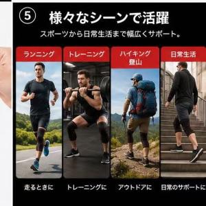 膝サポーター ひざサポーター 固定 スポーツ ...の詳細画像5