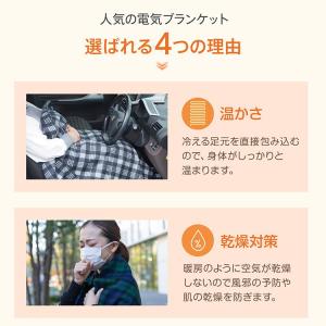 電気毛布 掛け毛布 ひざ掛け 車用 電気ブラン...の詳細画像3