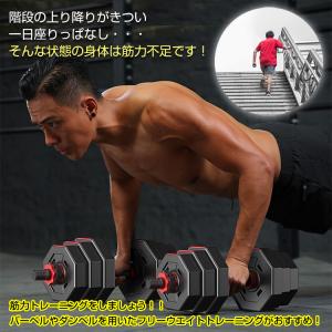 ダンベル 可変式 20kg 40kg ダンベル...の詳細画像1