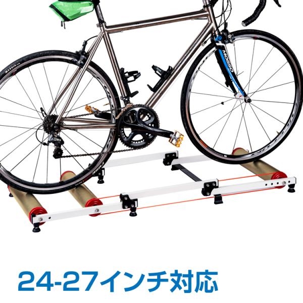 3本ローラー サイクルトレーナー 自転車 トレーニング マウンテンバイク ロードバイク 折り畳み式 ...